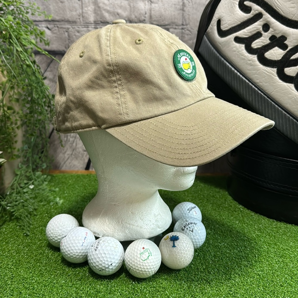 Masters 2010 Tan strapback hat made by American needle